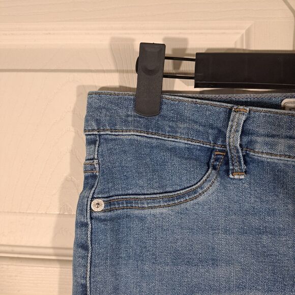 Free People Jeans Womens Size 27 Blue Light Wash Denim Skinny Stretch Jegging - Picture 4 of 16